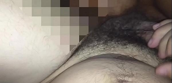  Hot chick doing oral sex and sucking eggs while licking between anus and testicles while masturbating her boyfriend